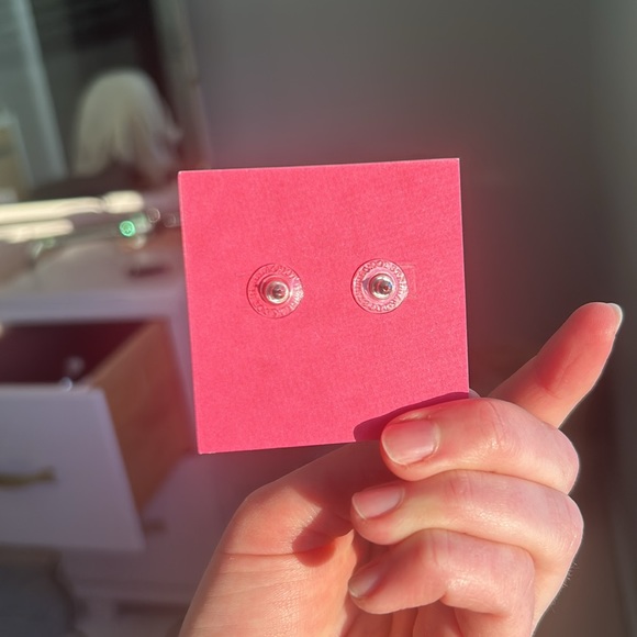 Silver Stud Earrings - Picture 3 of 6